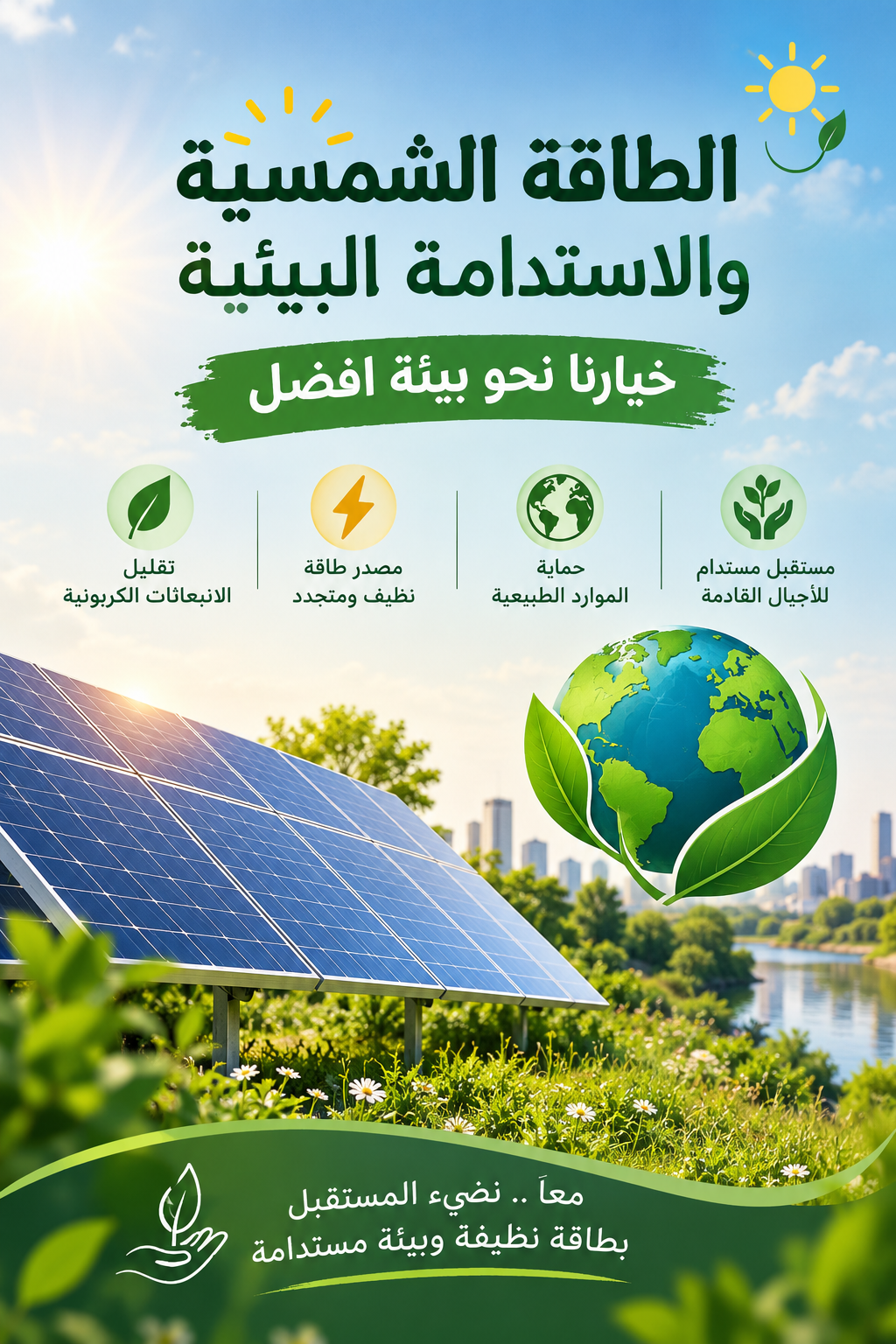 الطاقة الشمسية والاستدامة البيئية خيارنا نحو بيئة أفضل
